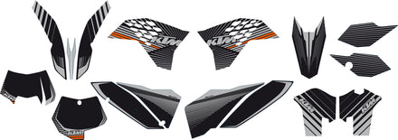 KTM Black Chrome-grafikkit