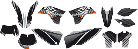 KTM Black Chrome-grafikkit