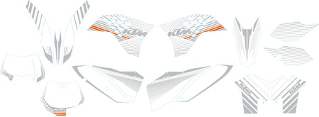 KTM White Chrome-grafikkit