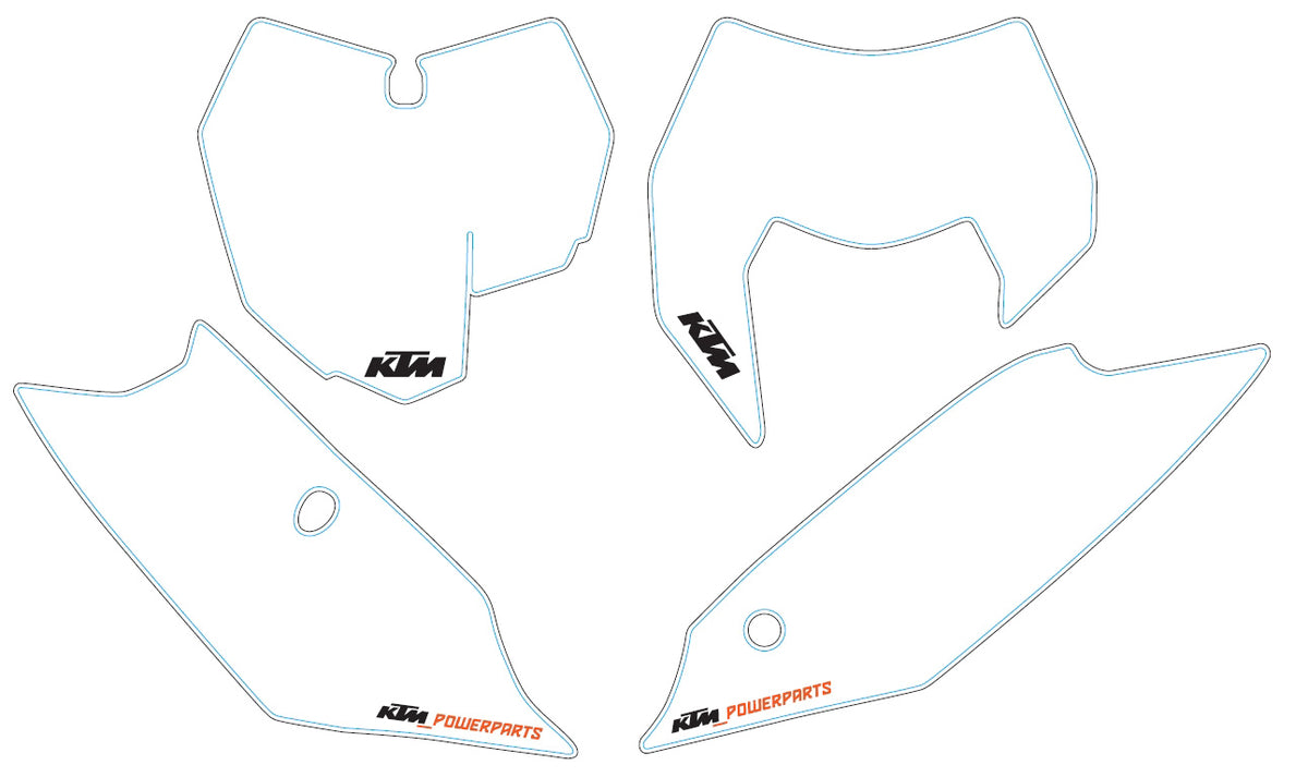 KTM Nummerplåt SX/EXC