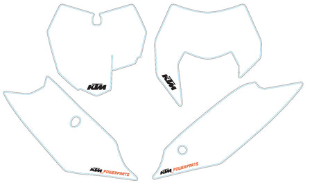 KTM Nummerplåt SX/EXC