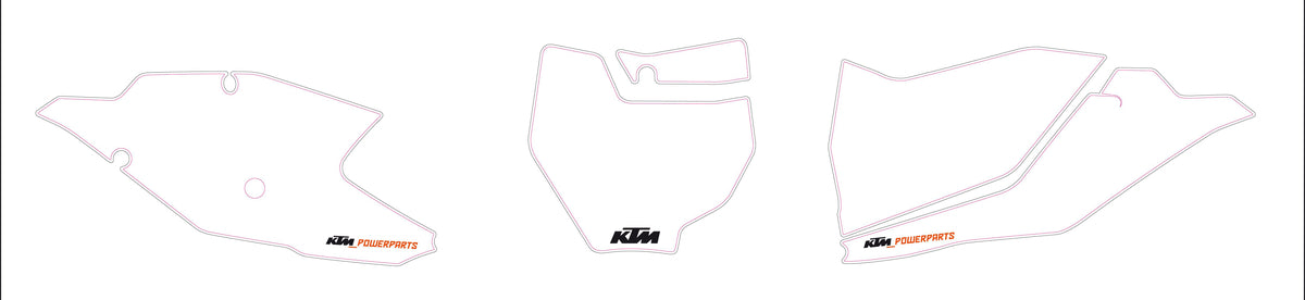 KTM Nummerplåtsbakgrunder