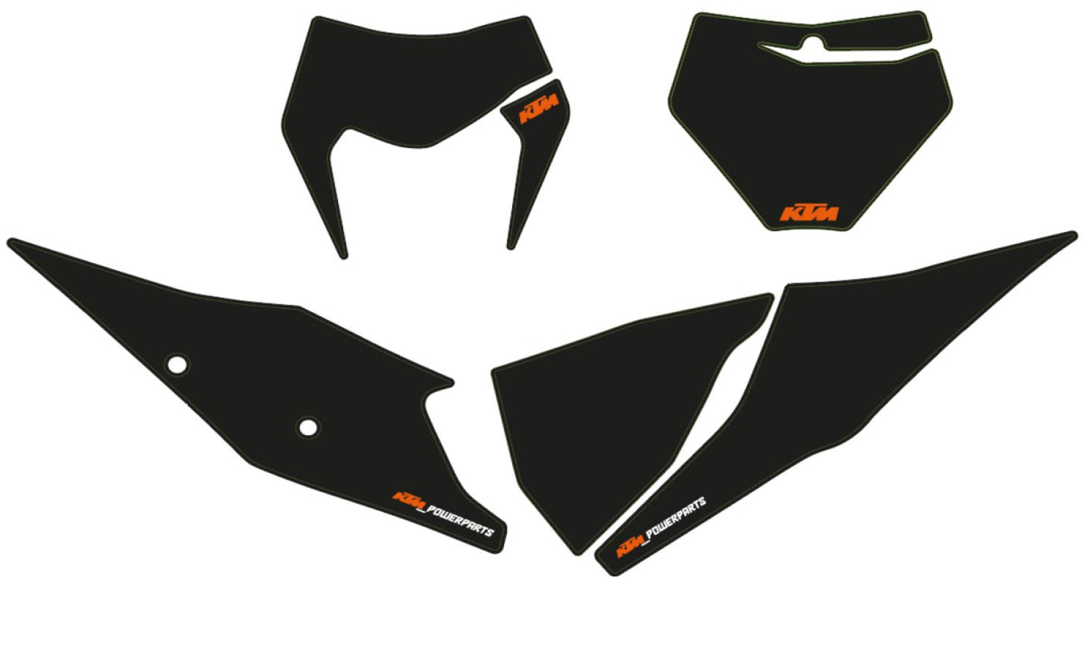 KTM Nummerplåtsbakgrund, svart