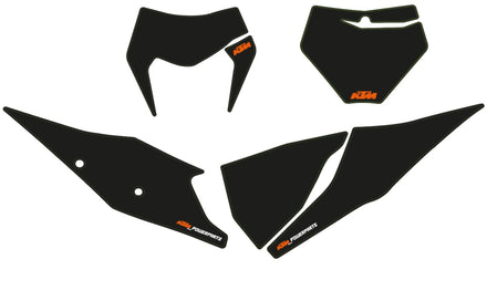 KTM Nummerplåtsbakgrund, svart
